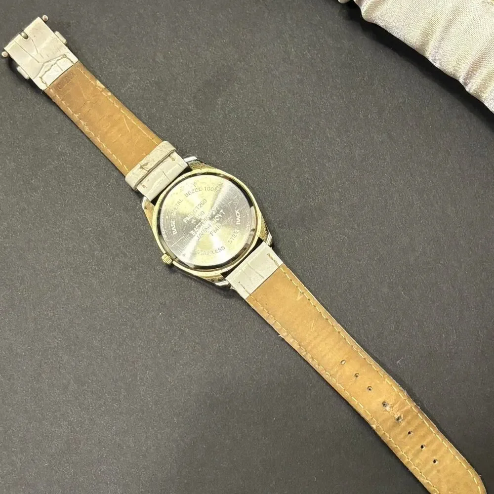 Japanese Women's Gold and Cream Watch